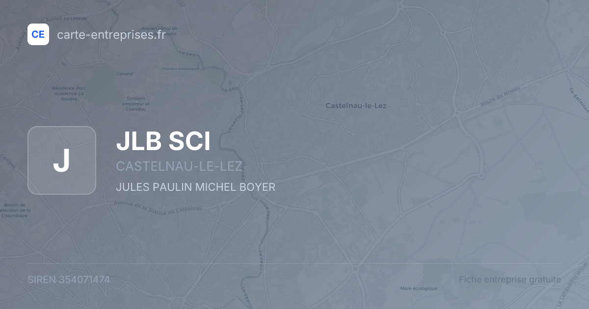 JLB SCI — 354071474 — fiche entreprise