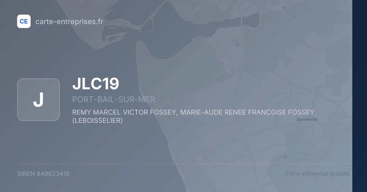 JLC19 — 849623418 — fiche entreprise