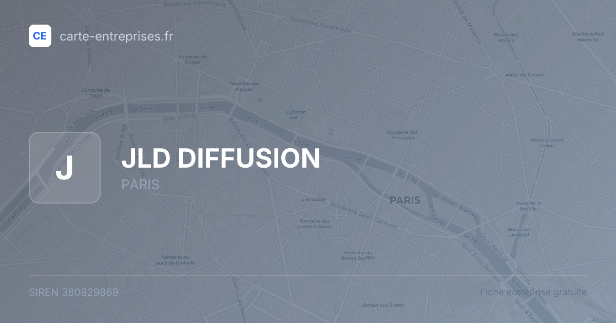 JLD DIFFUSION — 380929869 — fiche entreprise