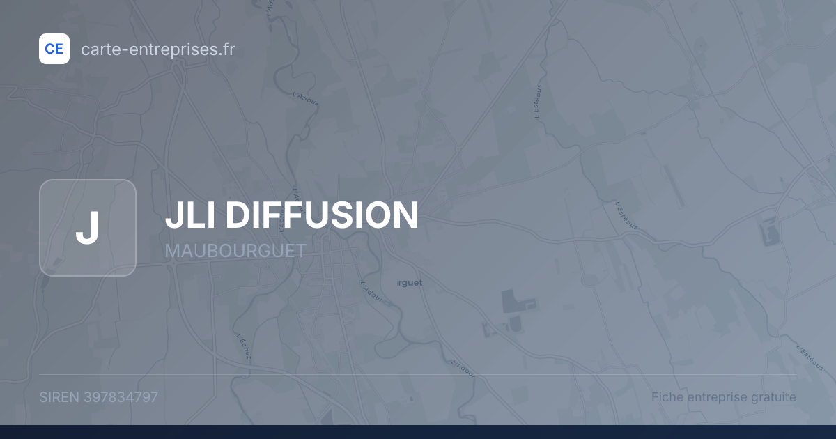 JLI DIFFUSION — 397834797 — fiche entreprise