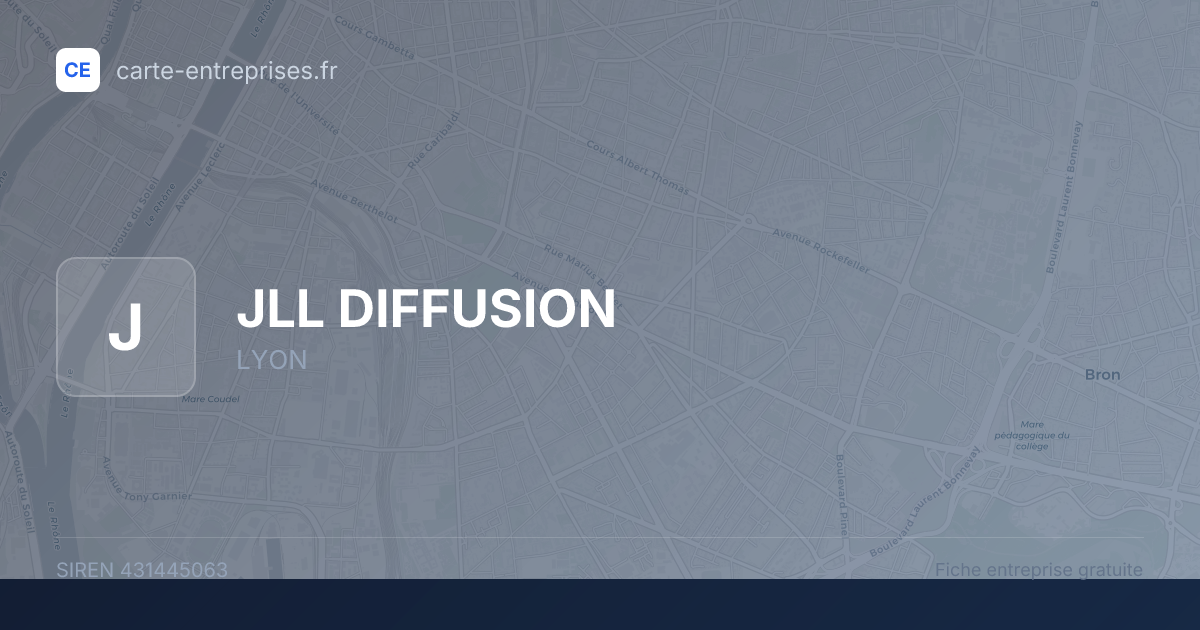 JLL DIFFUSION — 431445063 — fiche entreprise