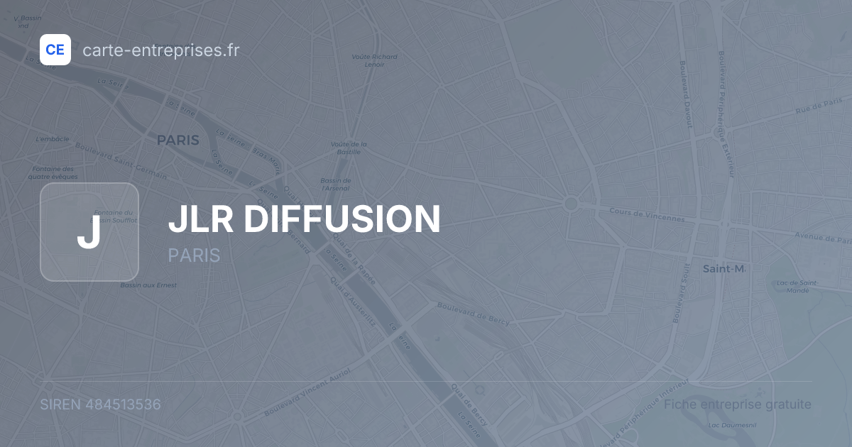 JLR DIFFUSION — 484513536 — fiche entreprise