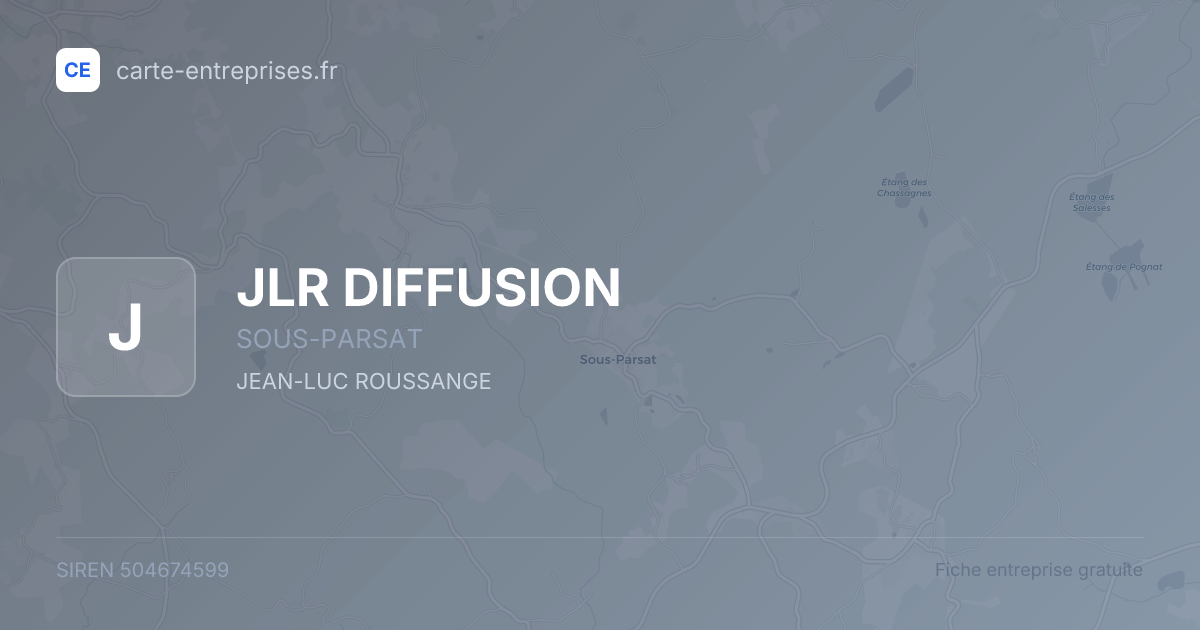 JLR DIFFUSION — 504674599 — fiche entreprise