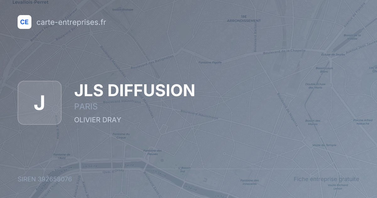 JLS DIFFUSION — 392658076 — fiche entreprise