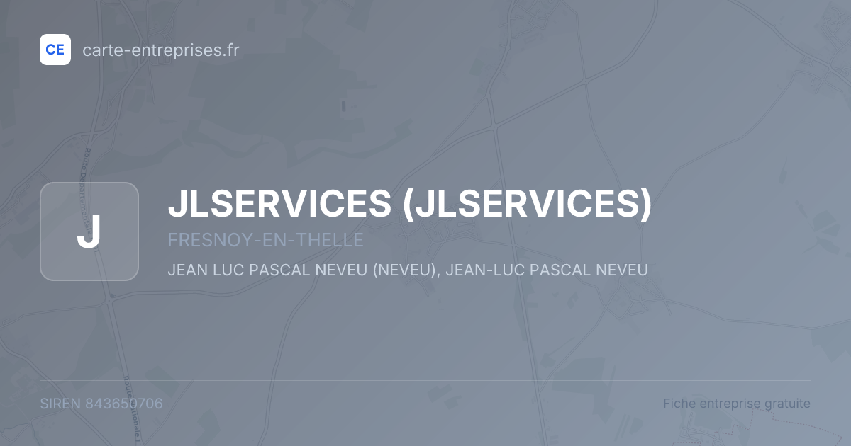 JLSERVICES — 843650706 — fiche entreprise
