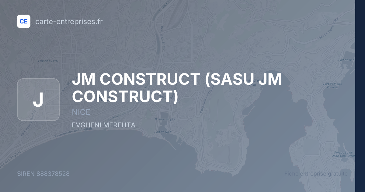JM CONSTRUCT (SASU JM CONSTRUCT) — 888378528 — fiche entreprise