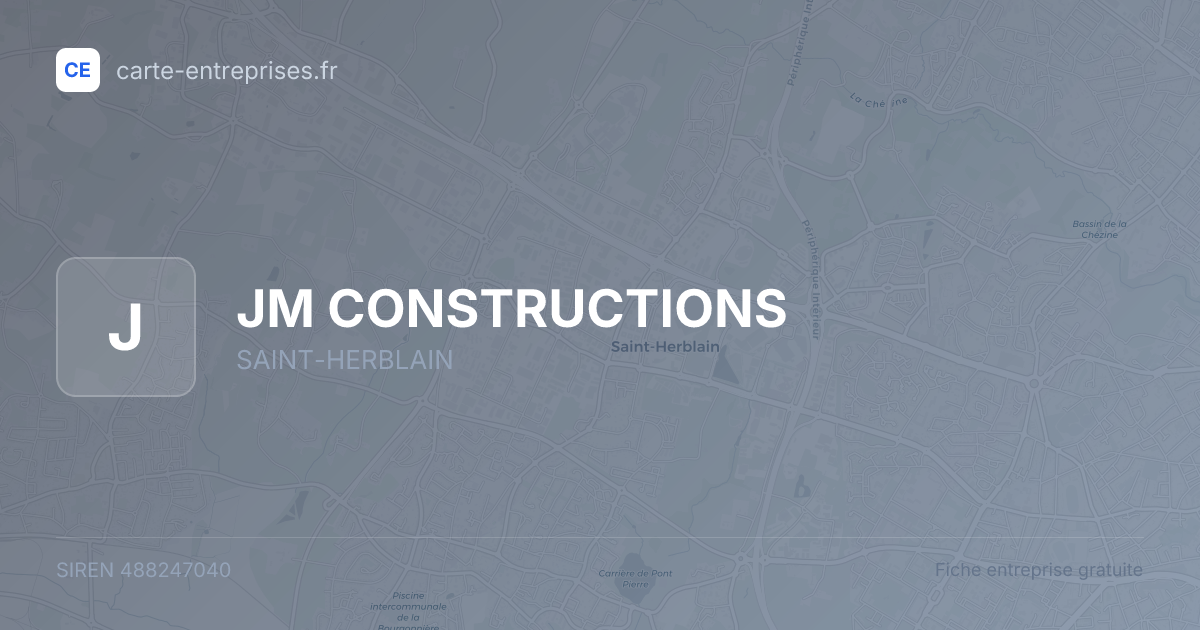 JM CONSTRUCTIONS — 488247040 — fiche entreprise