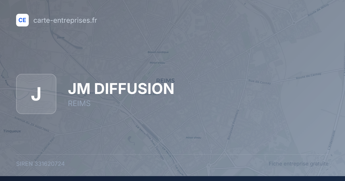 JM DIFFUSION — 331620724 — fiche entreprise