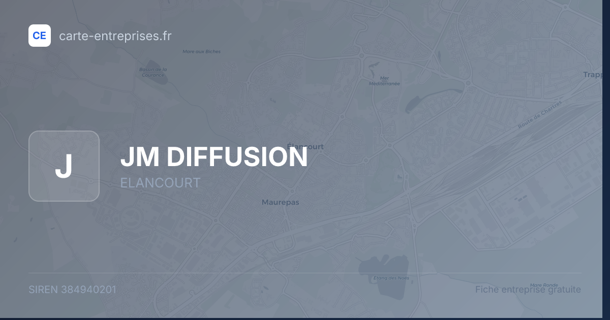 JM DIFFUSION — 384940201 — fiche entreprise