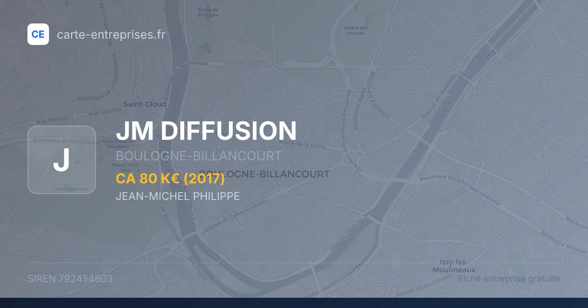 JM DIFFUSION — 792454803 — fiche entreprise