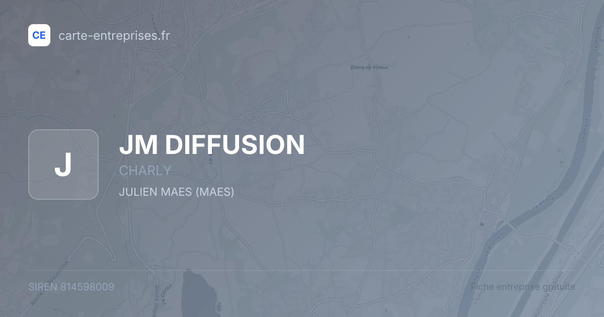 JM DIFFUSION — 814598009 — fiche entreprise