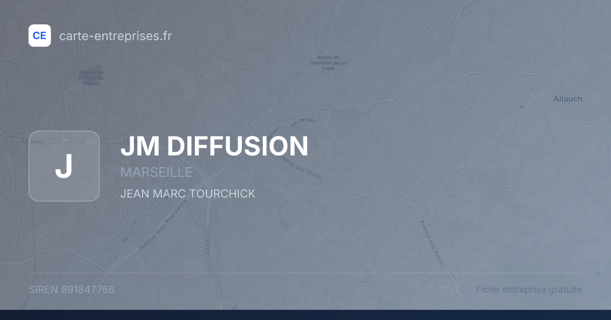 JM DIFFUSION — 891847766 — fiche entreprise