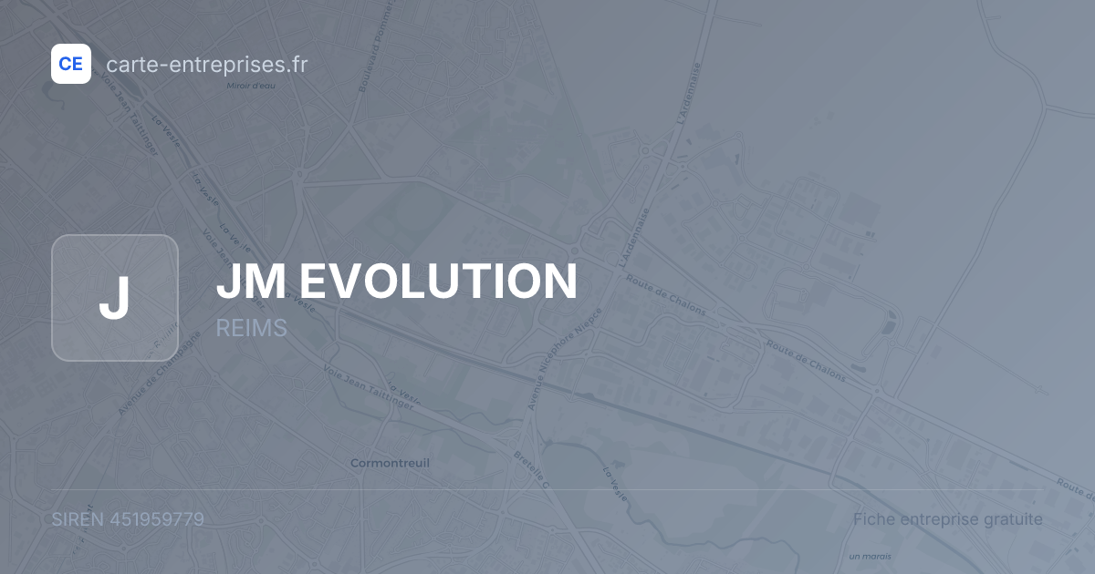 JM EVOLUTION — 451959779 — fiche entreprise