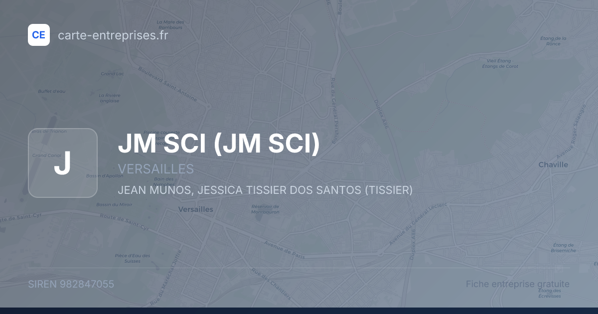 JM SCI — 982847055 — fiche entreprise