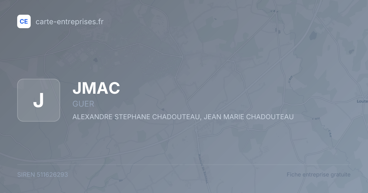 JMAC — 511626293 — fiche entreprise