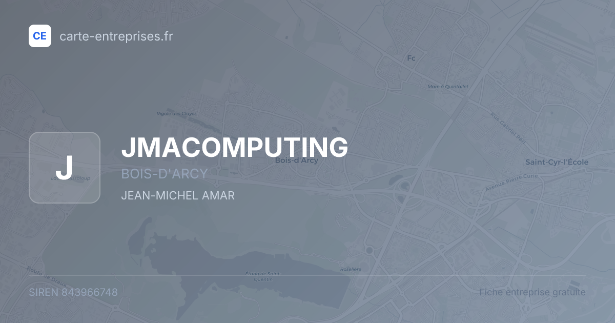 JMACOMPUTING — 843966748 — fiche entreprise