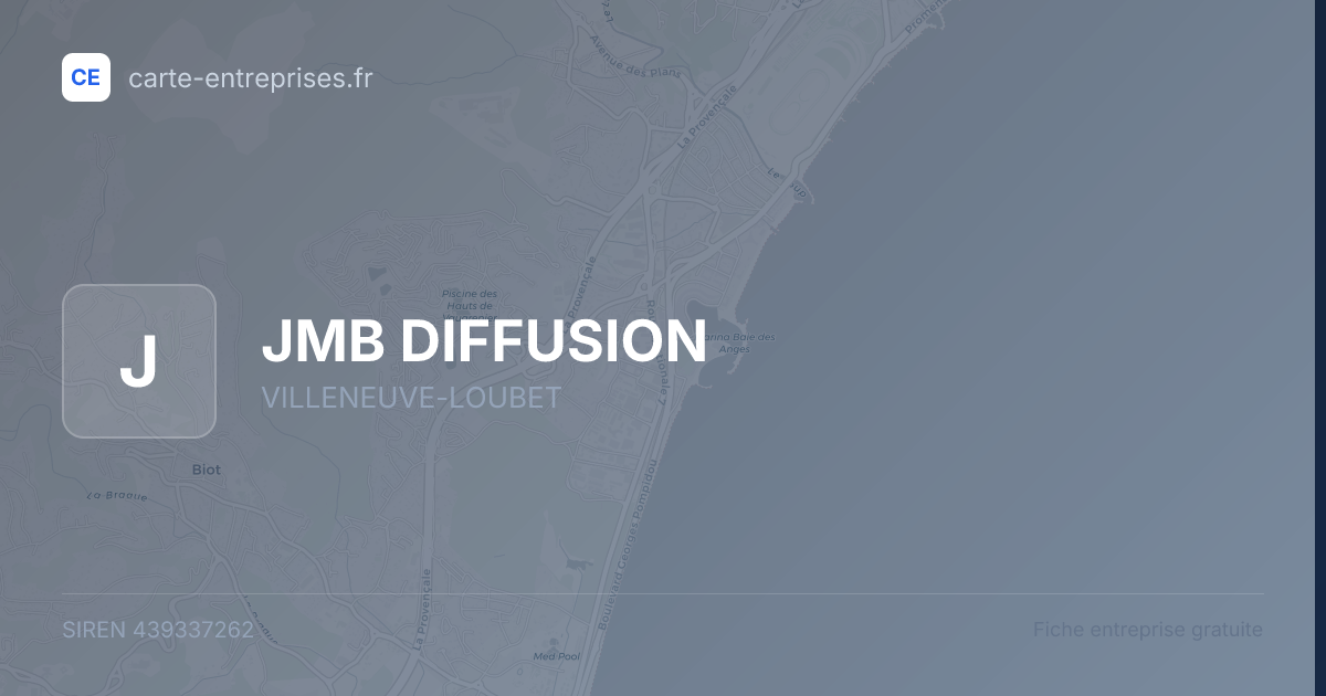 JMB DIFFUSION — 439337262 — fiche entreprise