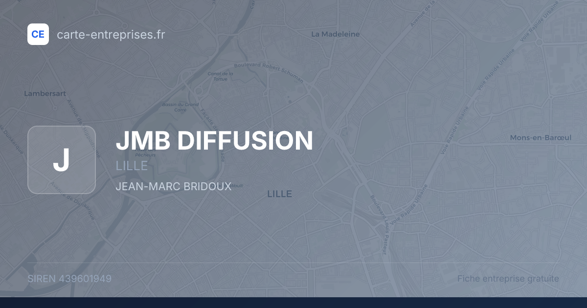 JMB DIFFUSION — 439601949 — fiche entreprise