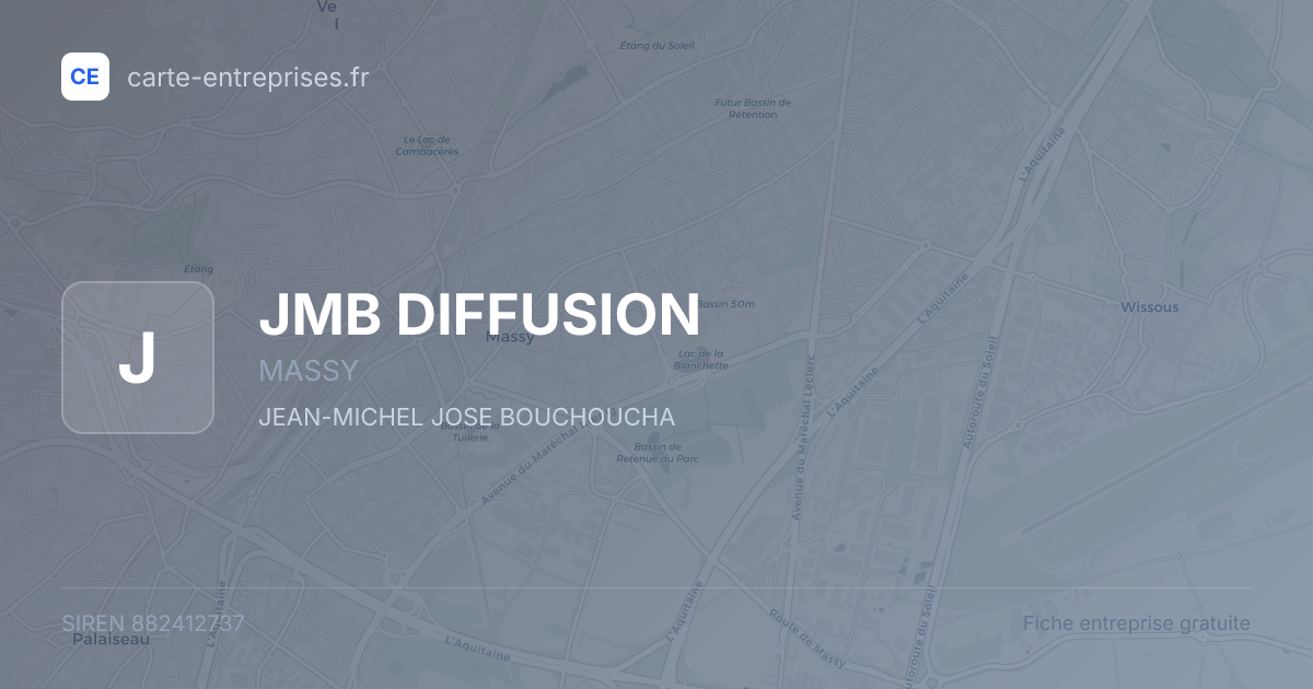 JMB DIFFUSION — 882412737 — fiche entreprise