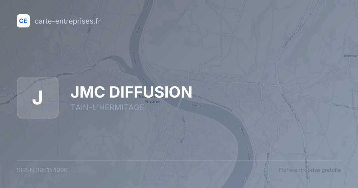 JMC DIFFUSION — 395154990 — fiche entreprise