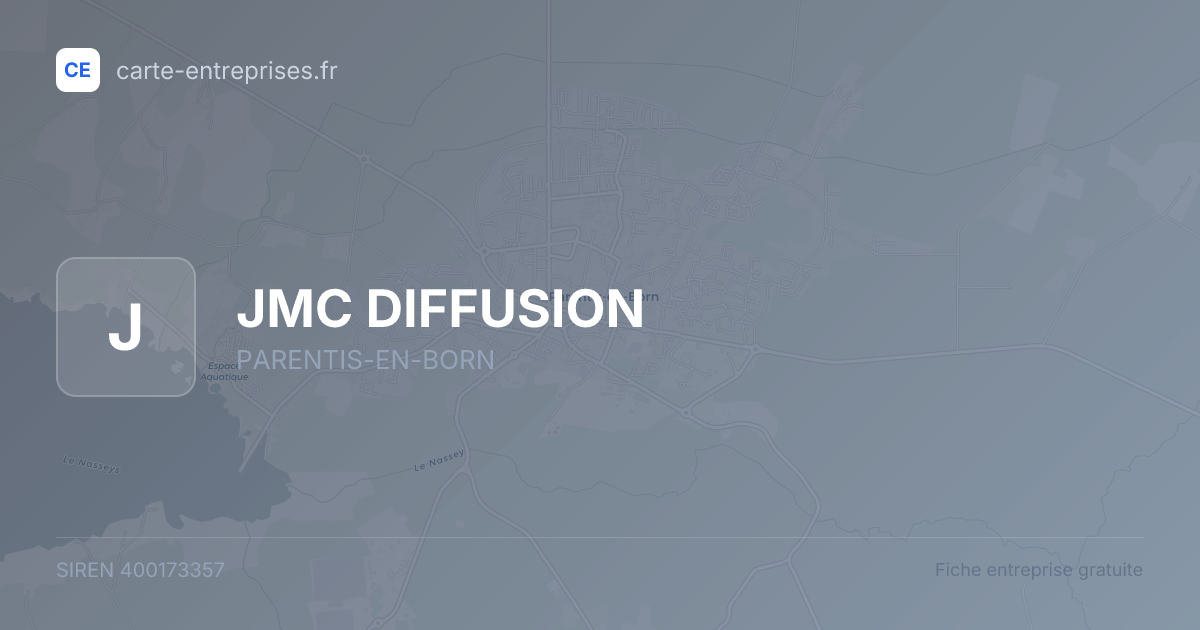 JMC DIFFUSION — 400173357 — fiche entreprise