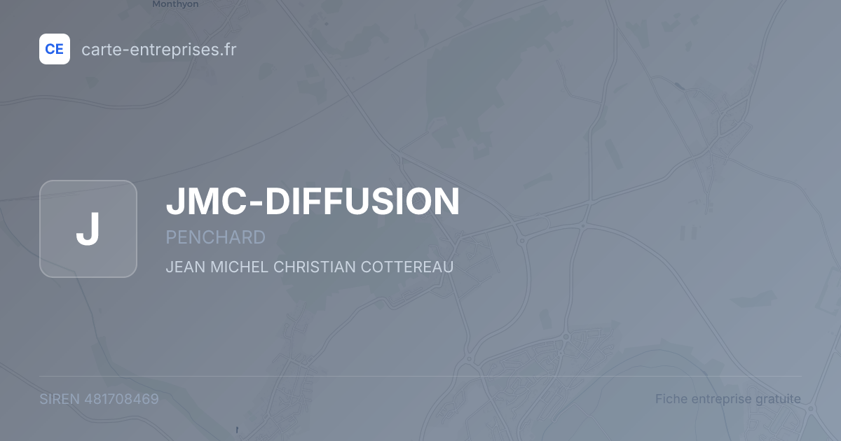 JMC-DIFFUSION — 481708469 — fiche entreprise