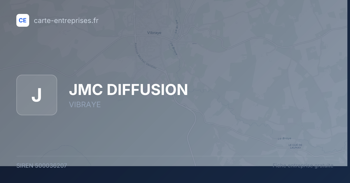 JMC DIFFUSION — 500036207 — fiche entreprise