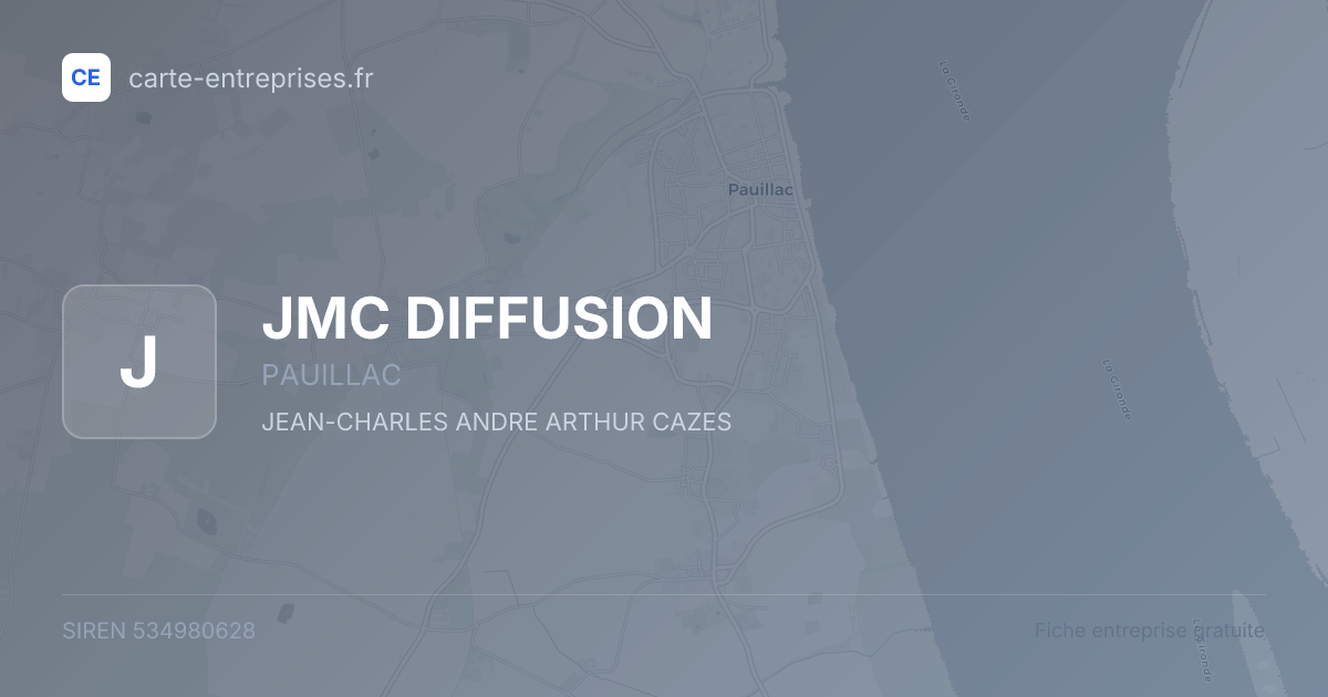 JMC DIFFUSION — 534980628 — fiche entreprise
