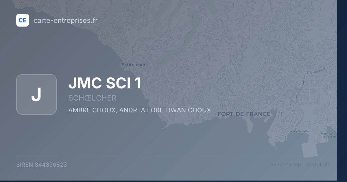 JMC SCI 1 — 844856823 — fiche entreprise
