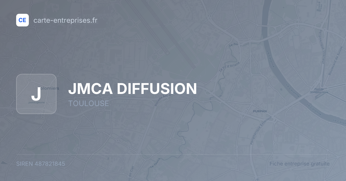JMCA DIFFUSION — 487821845 — fiche entreprise