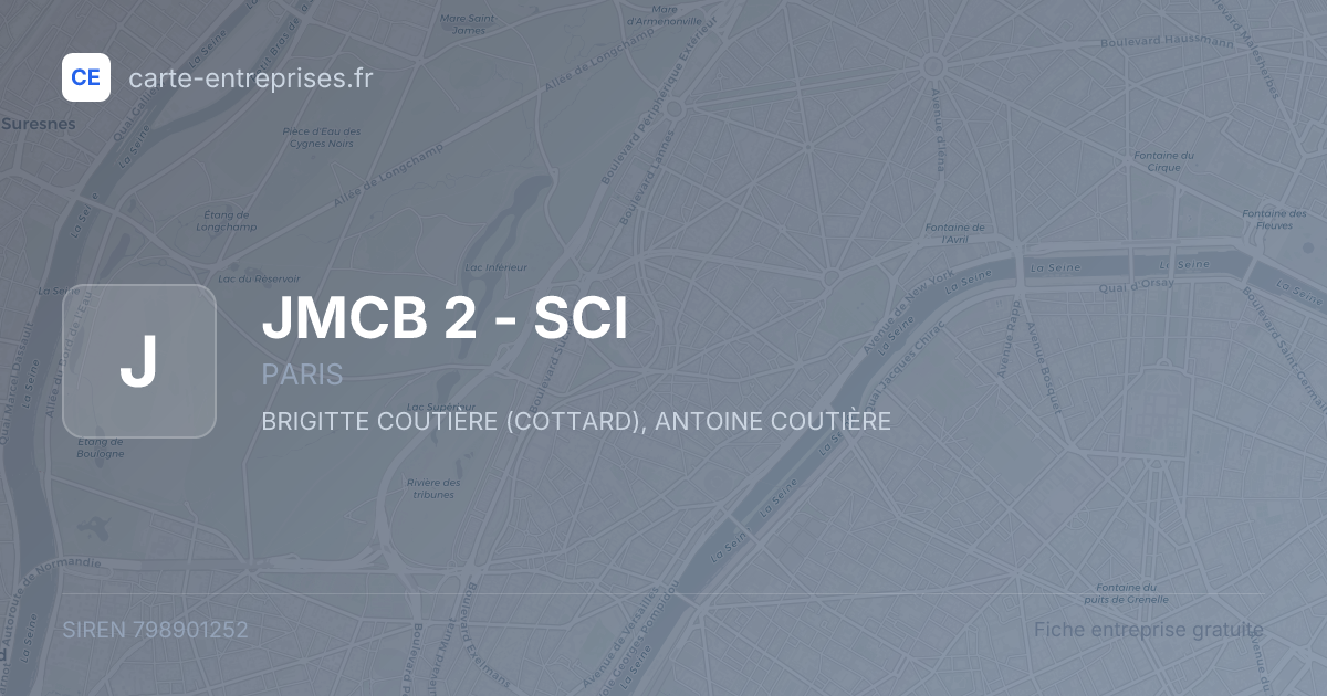 JMCB 2 - SCI — 798901252 — fiche entreprise