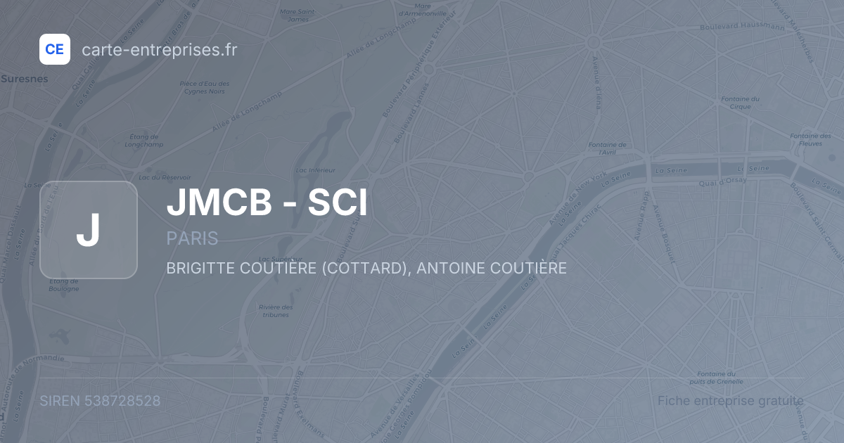 JMCB - SCI — 538728528 — fiche entreprise