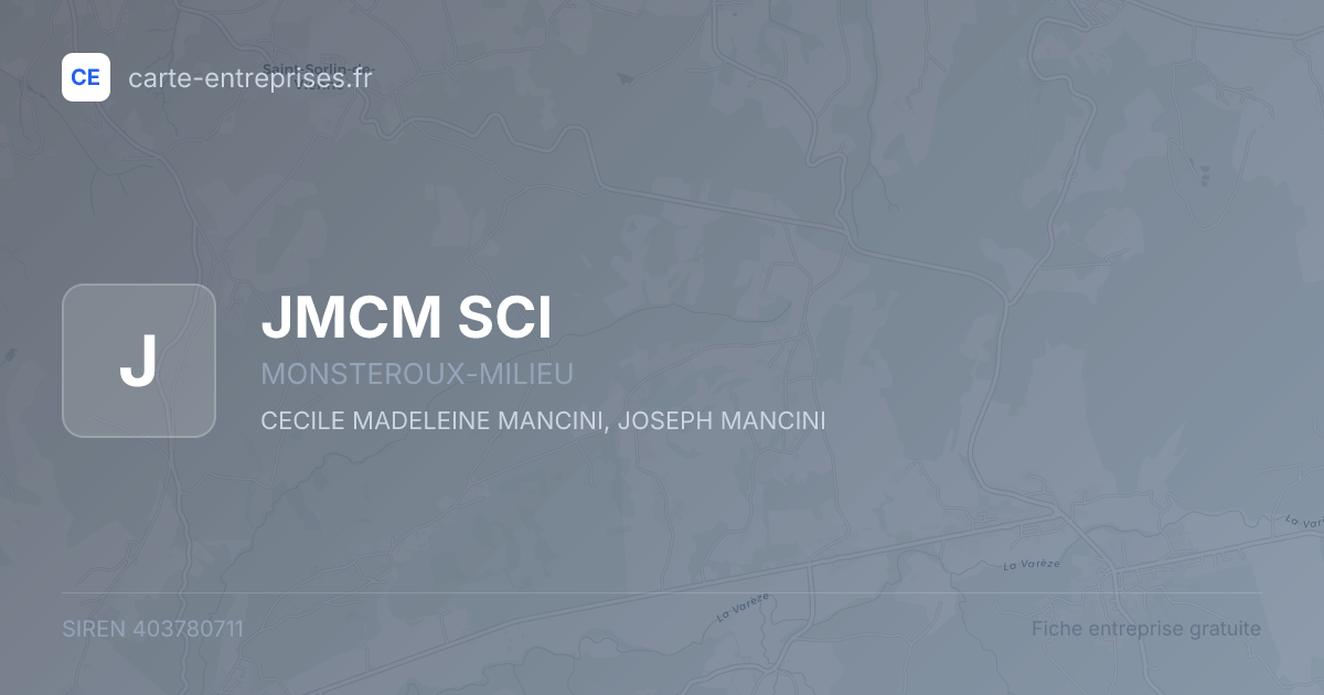 JMCM SCI — 403780711 — fiche entreprise