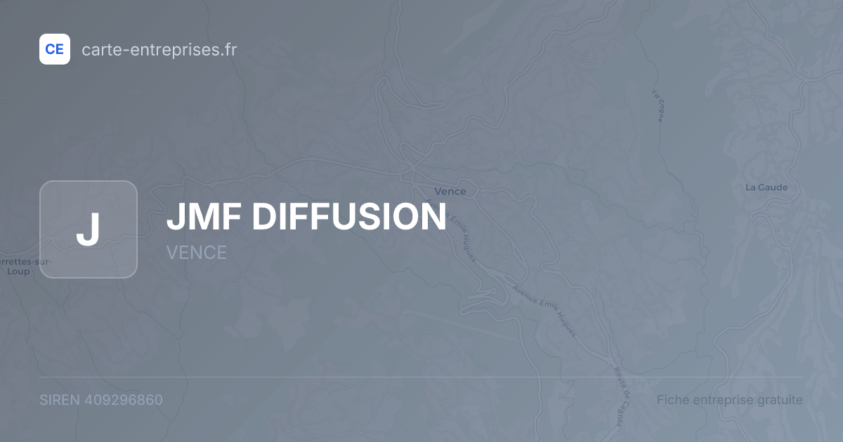 JMF DIFFUSION — 409296860 — fiche entreprise