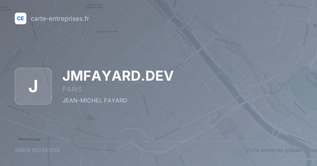 JMFAYARD.DEV — 982461659 — fiche entreprise