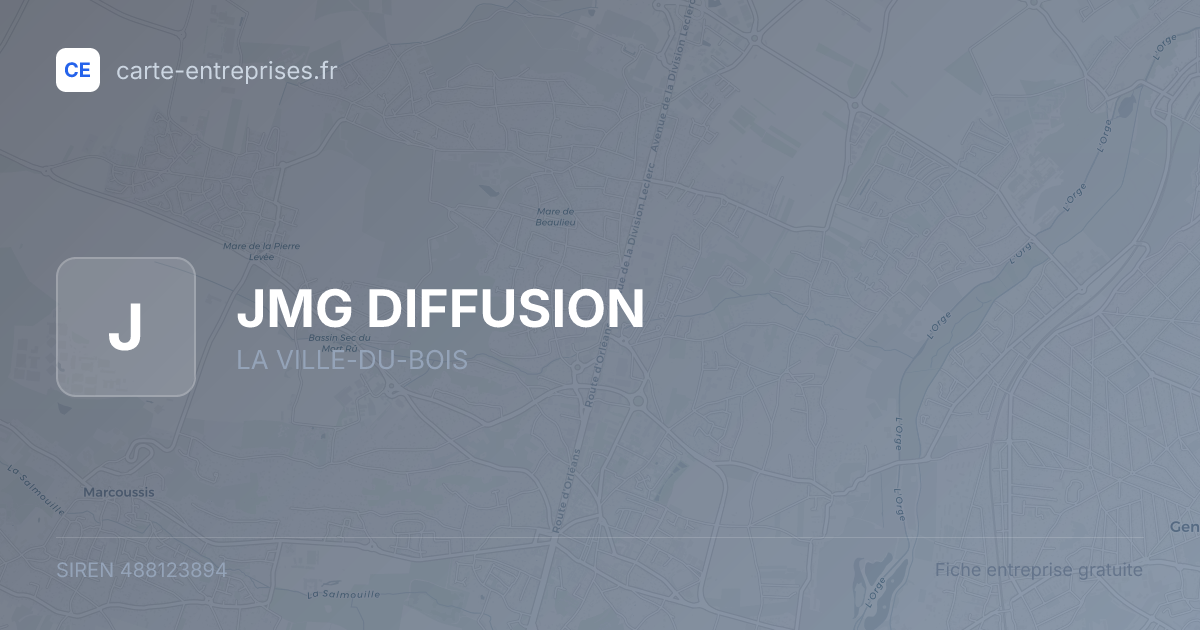 JMG DIFFUSION — 488123894 — fiche entreprise