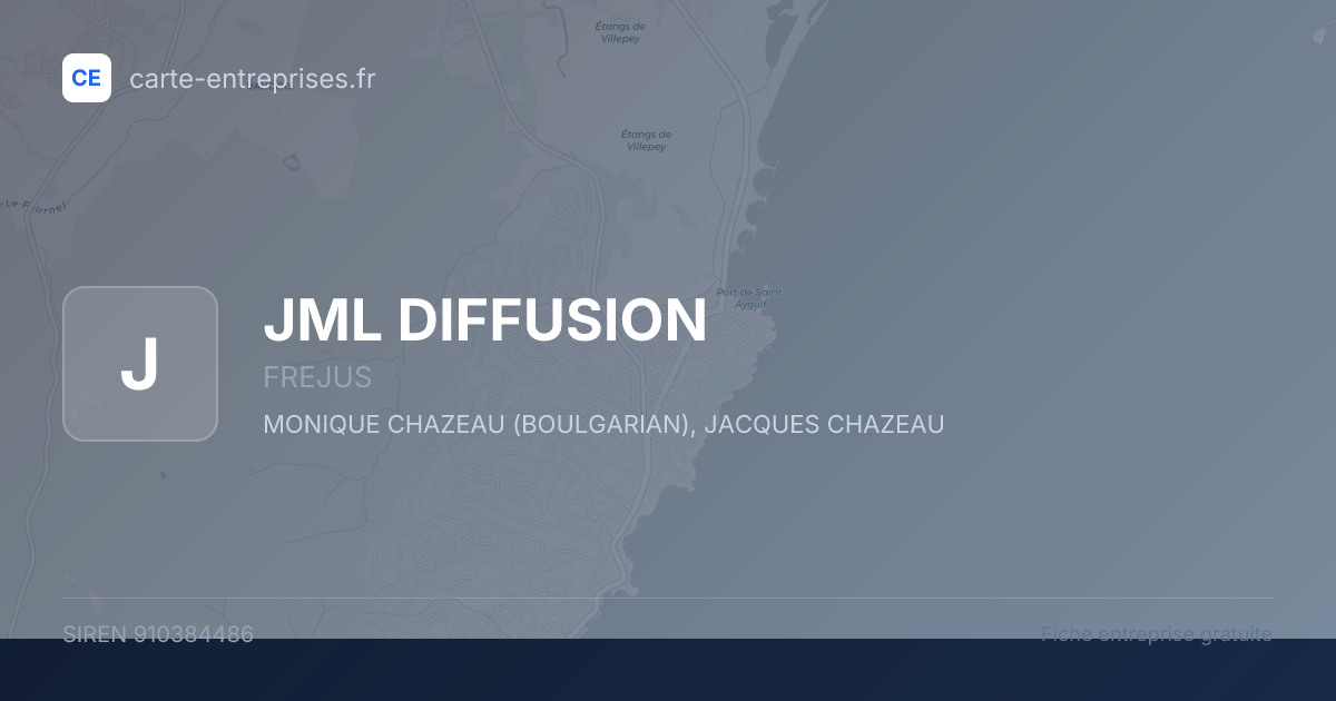 JML DIFFUSION — 910384486 — fiche entreprise