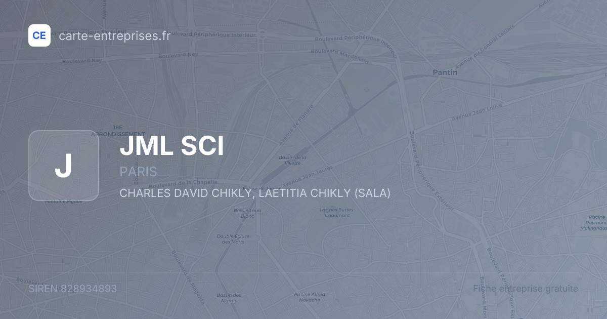 JML SCI — 828934893 — fiche entreprise