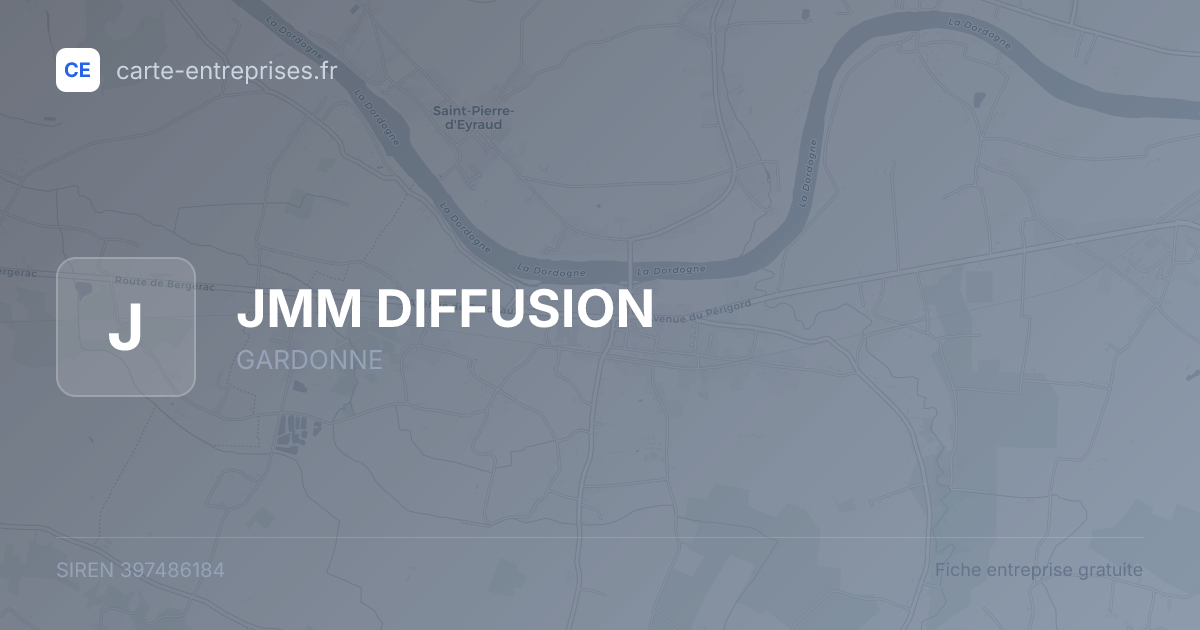 JMM DIFFUSION — 397486184 — fiche entreprise