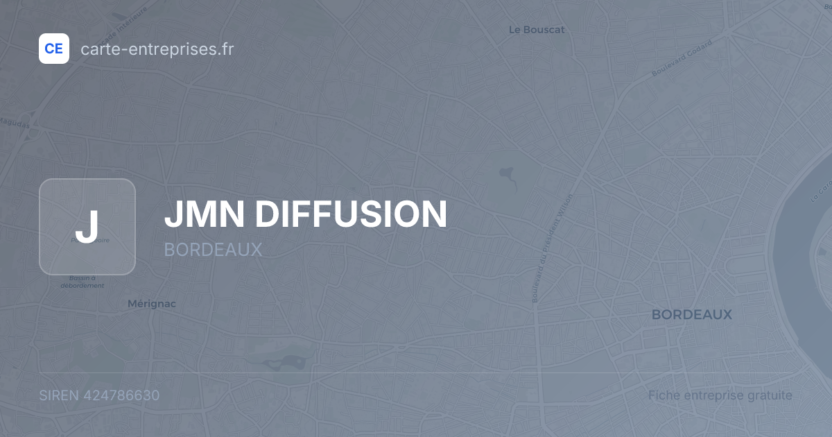 JMN DIFFUSION — 424786630 — fiche entreprise