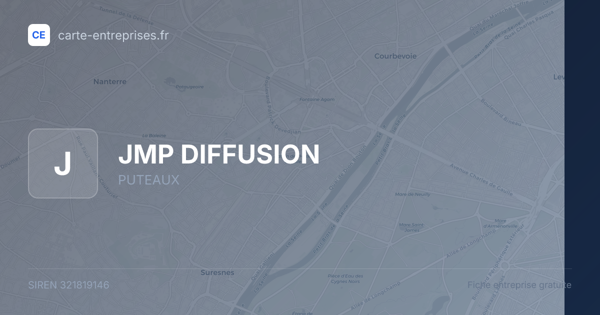 JMP DIFFUSION — 321819146 — fiche entreprise
