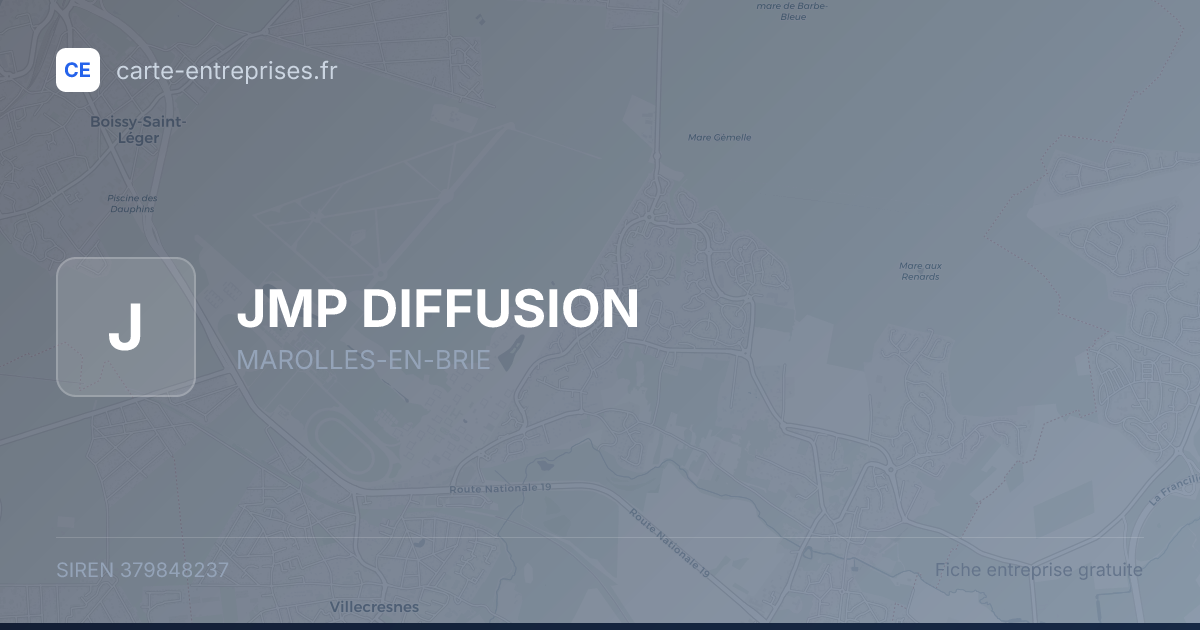 JMP DIFFUSION — 379848237 — fiche entreprise