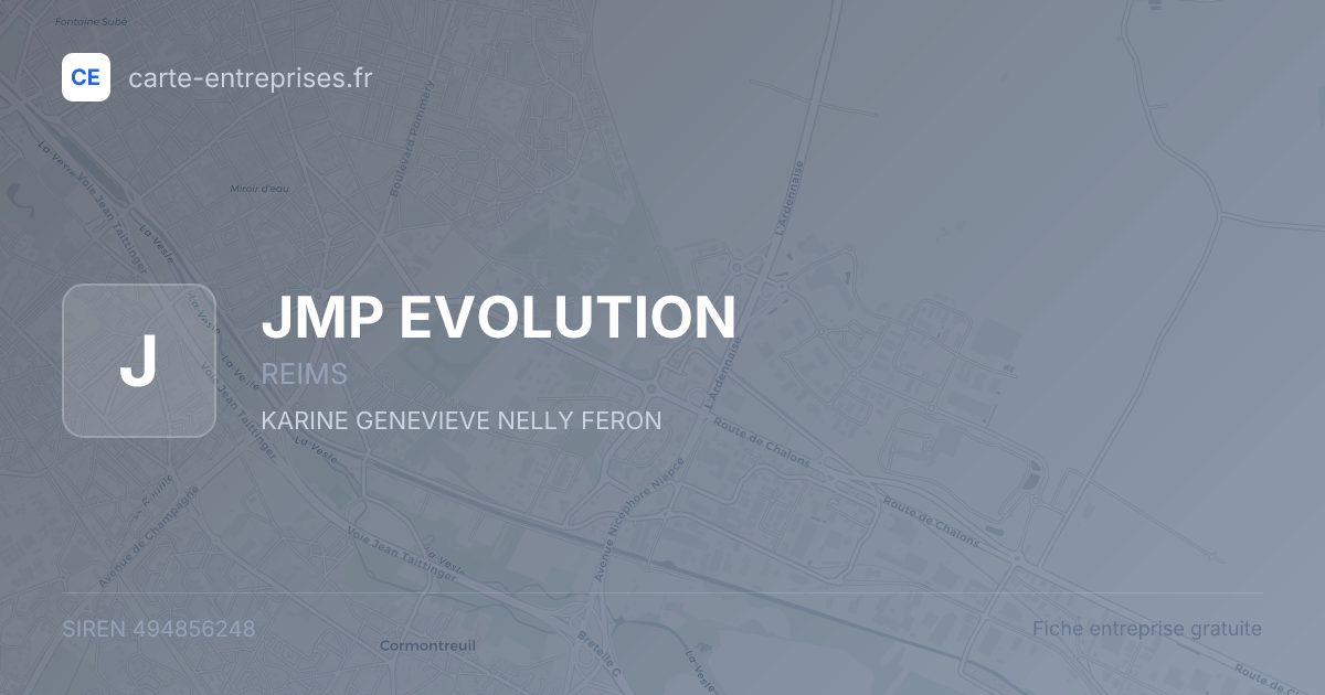 JMP EVOLUTION — 494856248 — fiche entreprise