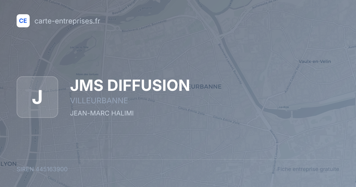 JMS DIFFUSION — 445163900 — fiche entreprise