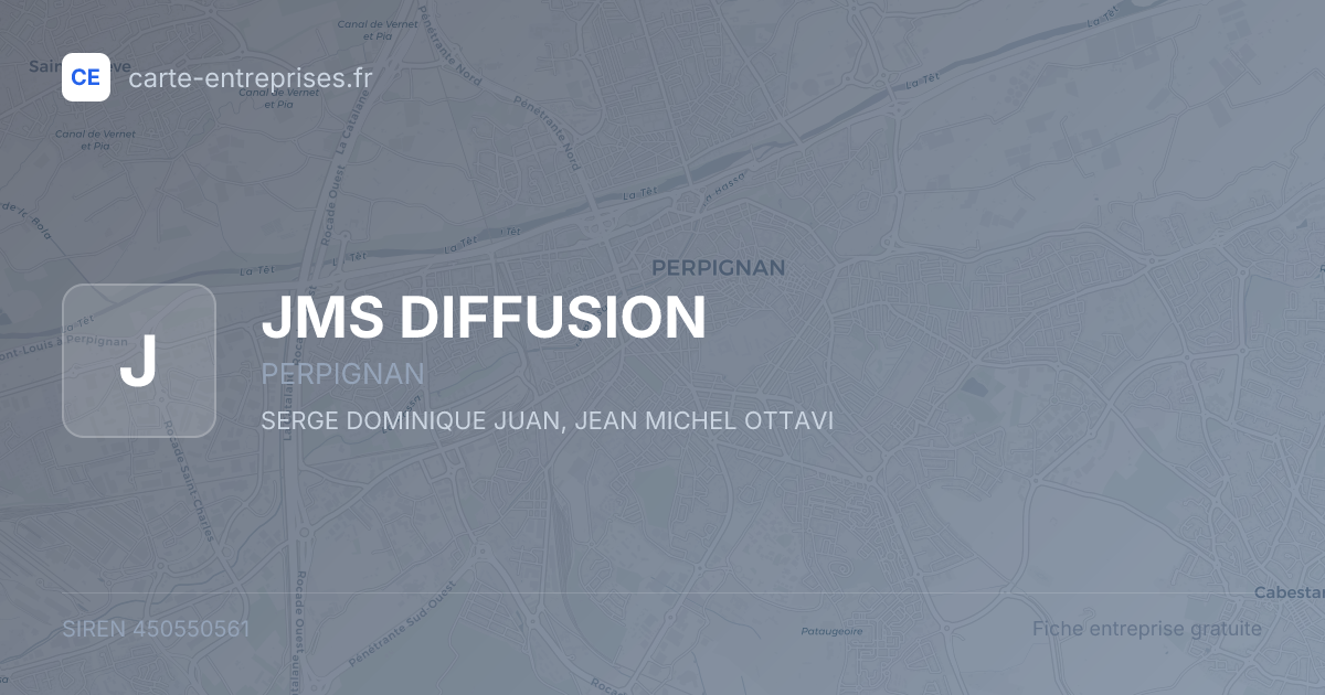 JMS DIFFUSION — 450550561 — fiche entreprise