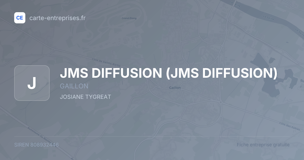JMS DIFFUSION — 808932446 — fiche entreprise