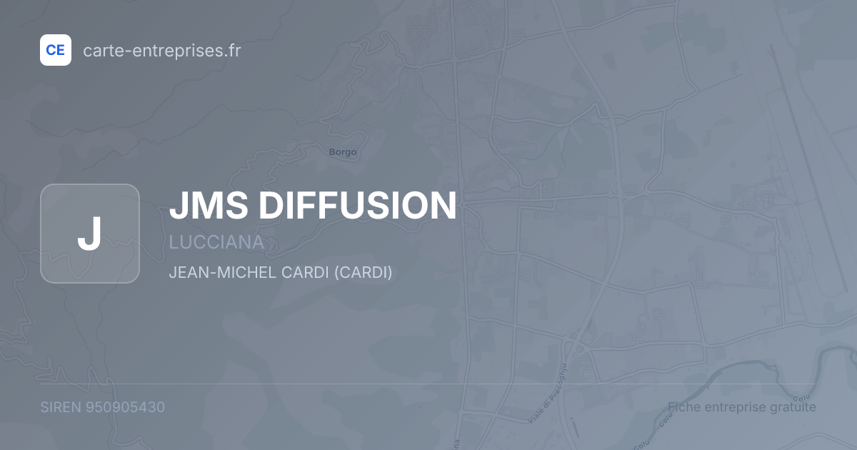 JMS DIFFUSION — 950905430 — fiche entreprise