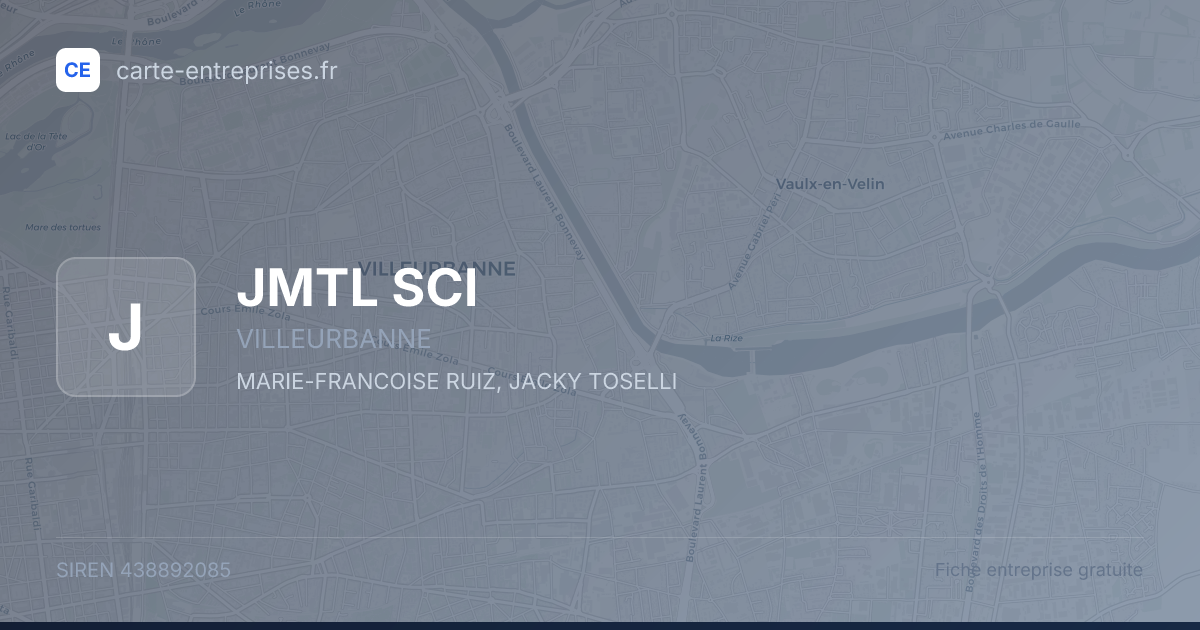 JMTL SCI — 438892085 — fiche entreprise