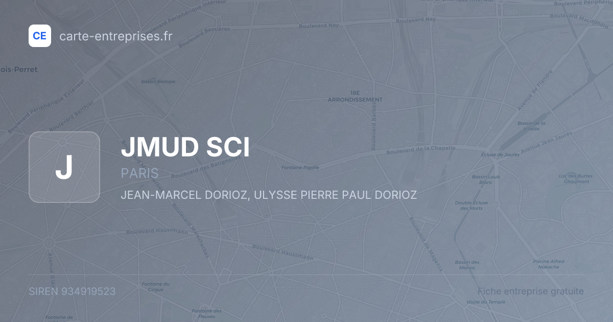 JMUD SCI — 934919523 — fiche entreprise