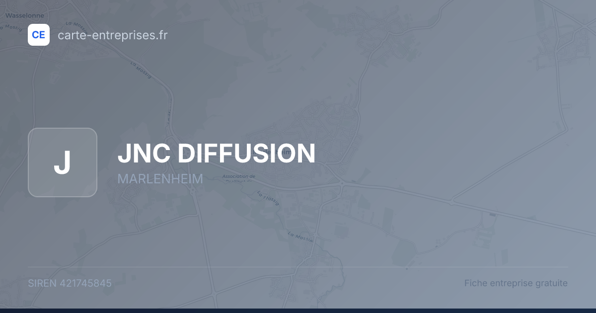 JNC DIFFUSION — 421745845 — fiche entreprise